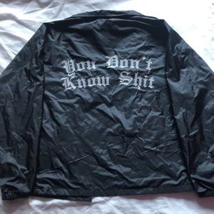 Black Nylon Coach Jacket